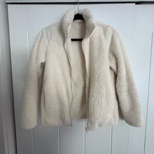 Uniqlo Cream Teddy Jacket for Women